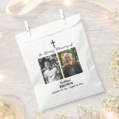 Celebration Of Life 2 Photos Funeral White Geschenktütchen (Ausgeschnitten)