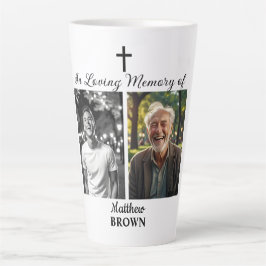Celebration Of Life 2 Photos Funeral White Milchtasse