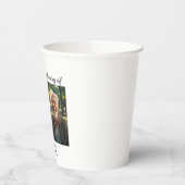 Celebration Of Life 2 Photos Funeral White Pappbecher (Links)