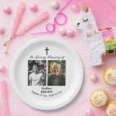 Celebration Of Life 2 Photos Funeral White Pappteller (Party)