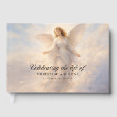  Celebration of Life - Angel Funeral Memorial Gästebuch (Vorderseite)