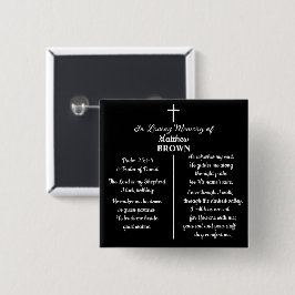 Celebration Of Life Bible Verse Funeral Keepsake Button