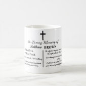 Celebration Of Life Bible Verse Funeral Keepsake Kaffeetasse (Mittel)