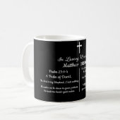Celebration Of Life Bible Verse Funeral Keepsake Kaffeetasse (Vorderseite Links)