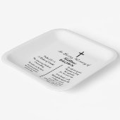 Celebration Of Life Bible Verse Funeral Pappteller (Gewinkelt)