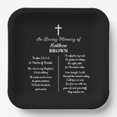Celebration Of Life Bible Verse Funeral Pappteller (Vorderseite)