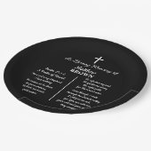 Celebration Of Life Bible Verse Funeral Pappteller (Schrägansicht)