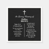Celebration Of Life Bible Verse Funeral Serviette (Vorderseite)