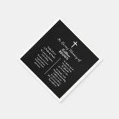 Celebration Of Life Bible Verse Funeral Serviette (Ecke)