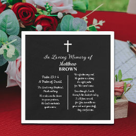 Celebration Of Life Bible Verse Funeral Serviette