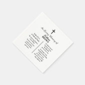 Celebration Of Life Bible Verse Funeral Serviette (Ecke)