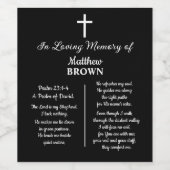 Celebration Of Life Bible Verse Funeral Weinetikett (Einzelnes Label)