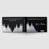 Celebration of Life Fishing Funeral Memorial White Gästebuch (Voll)