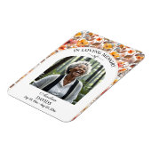 Celebration Of Life Floral Funeral Keepsake Magnet (Linke Seite)