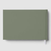 Celebration of Life Floral Memorial Green Gästebuch (Rückseite)