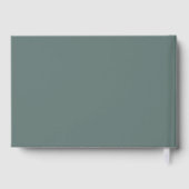 Celebration of Life Floral Memorial Green Gästebuch (Rückseite)