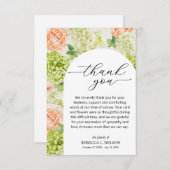 Celebration of Life Funeral Floral Dankeskarte (Vorne/Hinten)