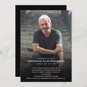 Celebration of Life Funeral Memorial Einladung (Vorne/Hinten)