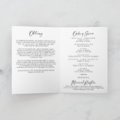 Celebration of Life Funeral Memorial Service Programm (Innenseite)