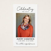 Celebration Of Life Funeral Photo Prayer Cards (Vorderseite)