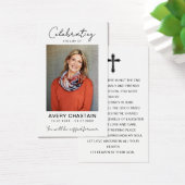 Celebration Of Life Funeral Photo Prayer Cards (Schreibtisch)