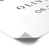 Celebration of Life Funeral Welcome Sign Poster (Ecke)