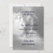 Celebration of Life Invite Angel Sky Clouds Einladung (Rückseite)