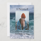 Celebration of Life Invite Ocean Sea Beach Einladung (Vorderseite)