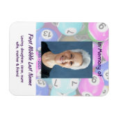 Celebration of Life Keepsake invite Bingo Game Magnet (Horizontal)