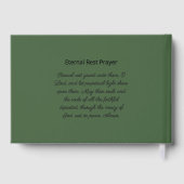 Celebration of Life Lilies Watercolor Guestbook Gästebuch (Rückseite)