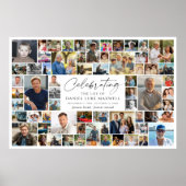 Celebration of Life Memorial 64 Photo Collage Poster (Vorne)