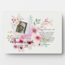 Celebration of Life Memorial Gift ADD FOTO VERSE