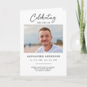 Celebration of Life Memorial Photo Funeral Programm (Vorderseite)