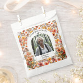 Celebration Of Life Photo Funeral Colorful Floral Geschenktütchen (Ausgeschnitten)