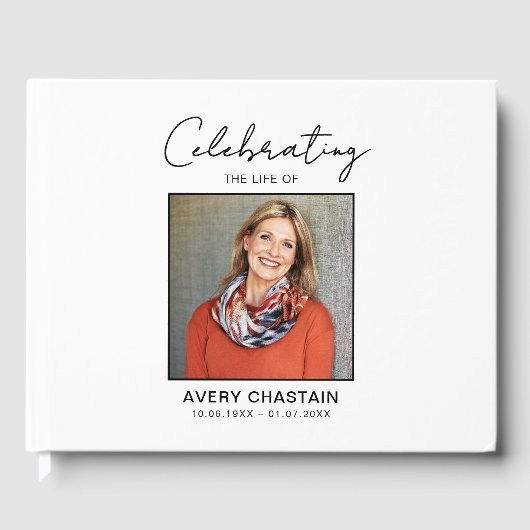 Celebration Of Life Photo Funeral Memorial   Gästebuch (Vorderseite)