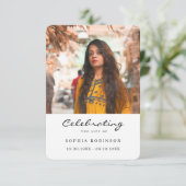 Celebration of Life Photo Funeral Prayer Card (Stehend Vorderseite)