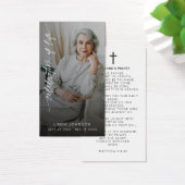 Celebration of Life Photo Funeral Prayer Keepsake (Schreibtisch)