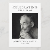 Celebration of Life Photo Memorial Funeral Programm (Vorderseite)