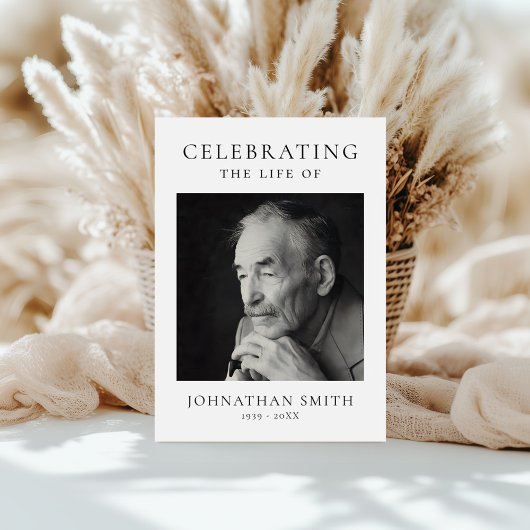 Celebration of Life Photo Memorial Funeral Programm