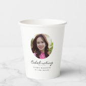 Celebration of Life Photo Memorial Keepsake Pappbecher (Vorderseite)