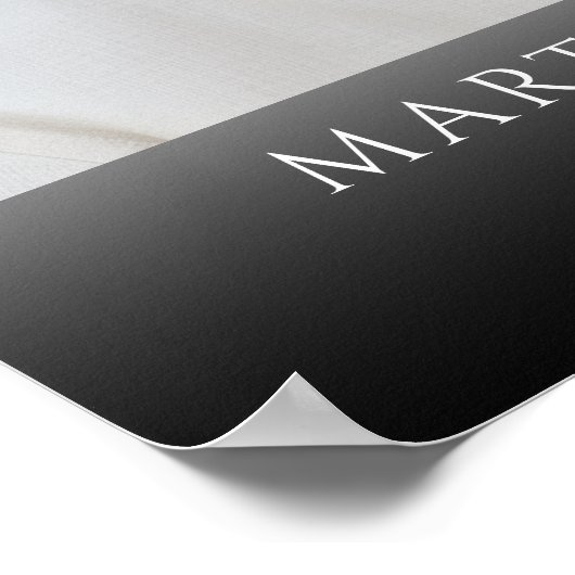 Celebration of Life Photo Script Memorial Poster (Ecke)