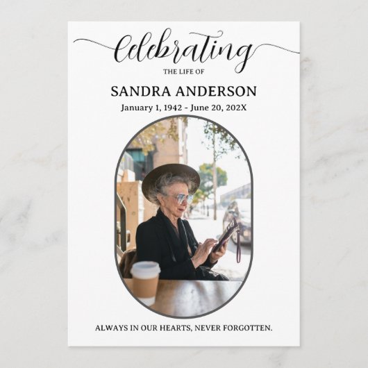 Celebration of Life Programs – Forever In Our Hear Programm (Vorderseite)