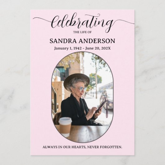 Celebration of Life Programs – Forever In Our Hear Programm (Vorderseite)