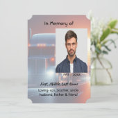 Celebration of Life Semi-Truck Tractor-trailer Einladung (Stehend Vorderseite)