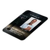 Celebration of Life Service Basketball Player Magnet (Linke Seite)