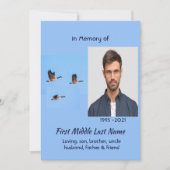 Celebration of Life Service Canada Goose Outdoors Einladung (Vorderseite)