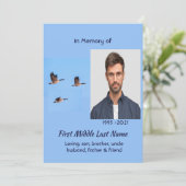 Celebration of Life Service Canada Goose Outdoors Einladung (Stehend Vorderseite)