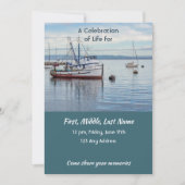 Celebration of Life Service Commercial Fisherman Einladung (Vorderseite)
