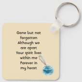 Celebration of Life Service Feather Pen Schlüsselanhänger (Rückseite)