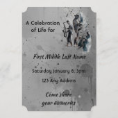 Celebration of Life Service Jazz Band Einladung (Rückseite)